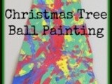 Christmas Tree Ball Painting {Visual Sensory Activity}