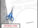 Dinner for Dad Placemat {Father’s Day Craft}