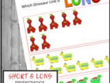 Dinosaur Long and Short Printable