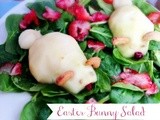 Easter Bunny Pear Spinach Salad
