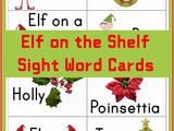 Elf Reading Christmas Printable Flash Cards