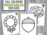 Fall Coloring Activities for Preschoolers