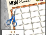 Fall Menu Plan and Shopping List