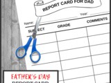 Father’s Day Report Card
