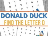 Find the Letter d is for Donald Duck
