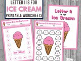 Find the Letter i is for Ice Cream Worksheets