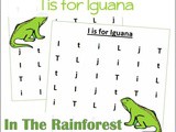 Find the Letter i is for Iguana Worksheets
