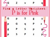 Find the Letter: p is for Pink