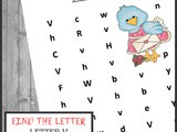 Find the Letter Printables: v is for Valentine