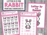 Find the Letter r is for Rabbit Worksheet