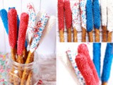 Fourth of July Pretzel Sticks