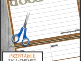 Free Fall Printable Recipe Cards