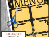 Free Halloween Menu Plan Printable