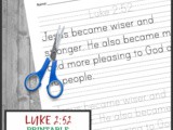 Free Printable Bible Verses: Luke 2:52