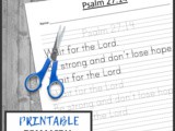 Free Printable Bible Verses: Psalm 27:14