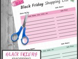 Free Printable: Black Friday Shopping List