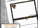 Free Printable Halloween Recipe Card
