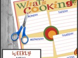Free What’s Cooking Weekly Menu Planning Printable