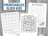 Fun Summer Worksheets for Upper Elementary