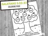 Galatians 5:22-23 Coloring Page