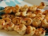 Grilled Garlic Shrimp Skewers