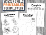 Halloween Cutting Practice Worksheets