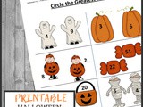 Halloween Greater Than Less Than Printables