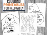 Halloween Kids Coloring Pages