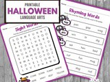 Halloween Language Arts Activities for Preschool