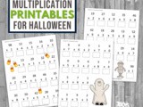 Halloween Multiplication Worksheets