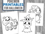 Halloween Pokemon Coloring Pages