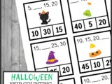 Halloween Skip Counting Cards