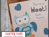 Homemade Heart Owl Valentine Card
