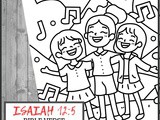 Isaiah 12:5 Bible Verse Coloring Page