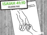 Isaiah 41:10 Coloring Page