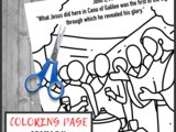 John 2:11 Bible Verse Coloring Page