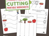 Johnny Appleseed Cutting Practice Sheets