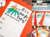 Jungle Themed Baby Shower Invitations