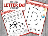 Letter d Scissor Skills Printables