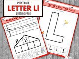 Letter l Cutting Worksheets