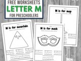 Letter m Printable Worksheets