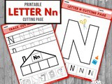 Letter n Cutting Pages