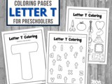 Letter t Coloring Pages