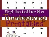M is for Mayflower Free Thanksgiving Worksheets