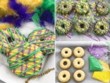 Mardi Gras Cake Mix Donuts