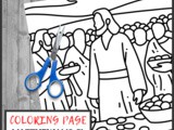 Matthew 14:19-21 Bible Verse Coloring Page