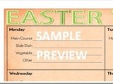 Menu Plan Monday: Free Easter Menu Printable