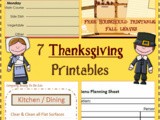 Menu Plan Monday:  Thanksgiving Planning Printables