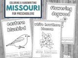 Missouri Coloring and Handwriting Worksheets