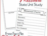 Missouri State Fact File Worksheets
